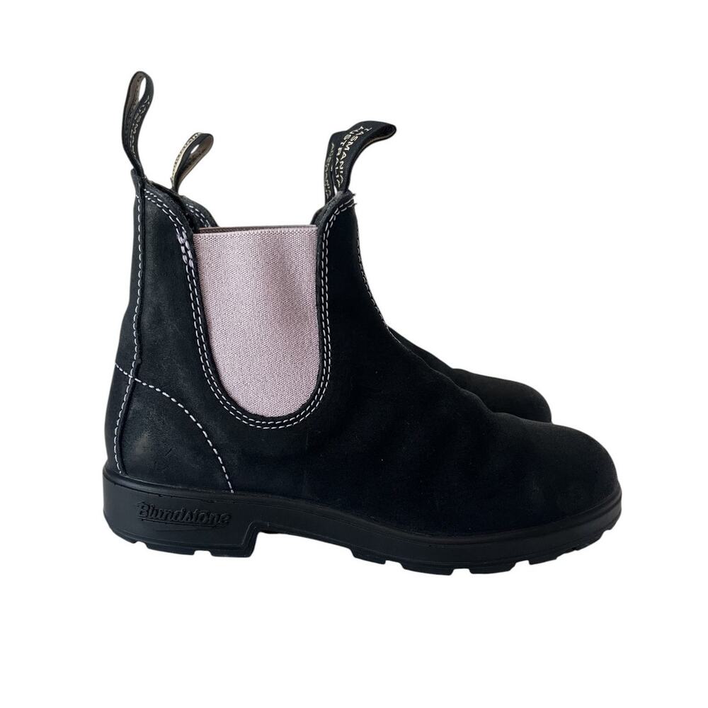 Blundstone 2034 Navy Waxed Suede Chelsea Boots Pink Size AU 5.5 US W 8.5 M 6.5